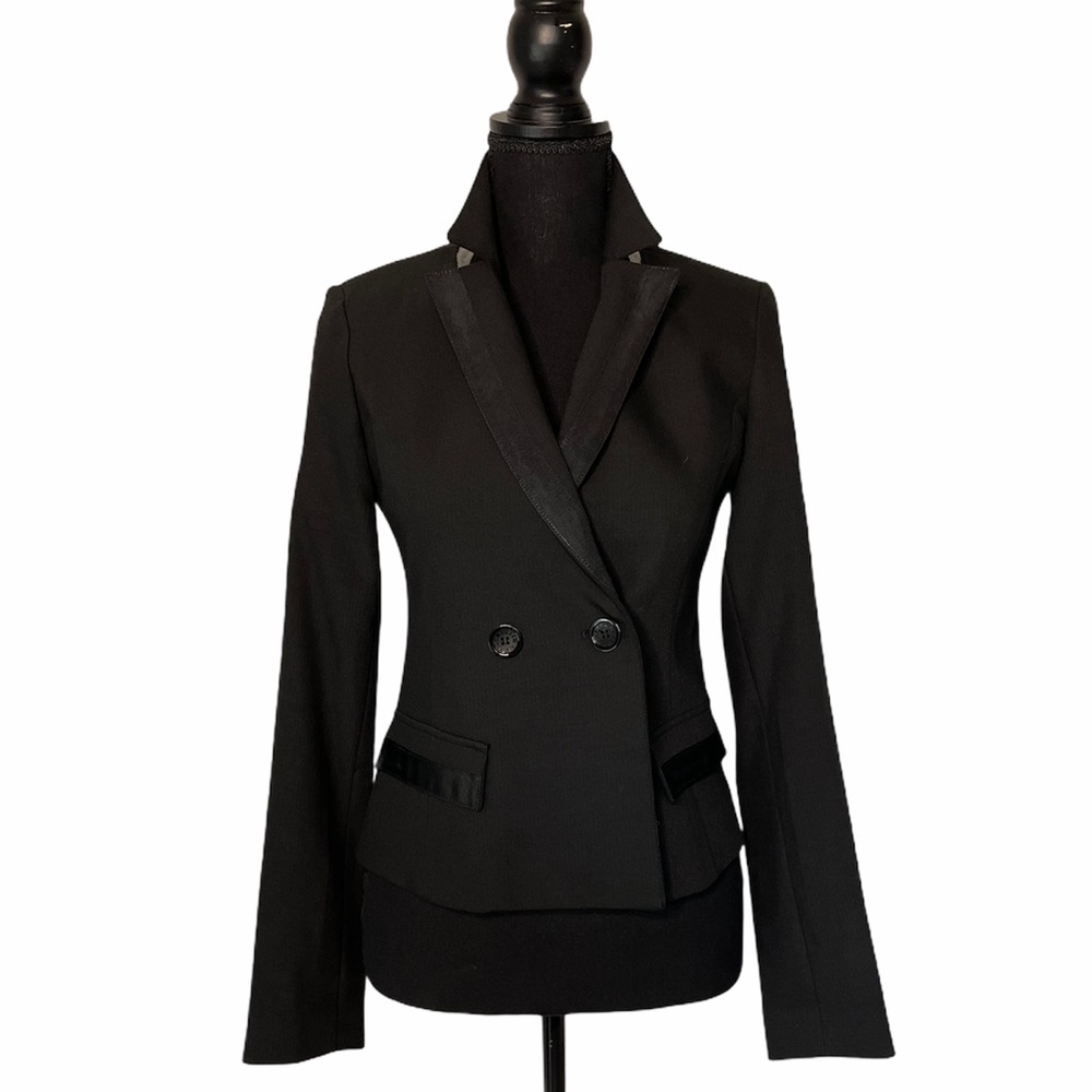Cristinaeffe | Silver Collar Black Blazer Small